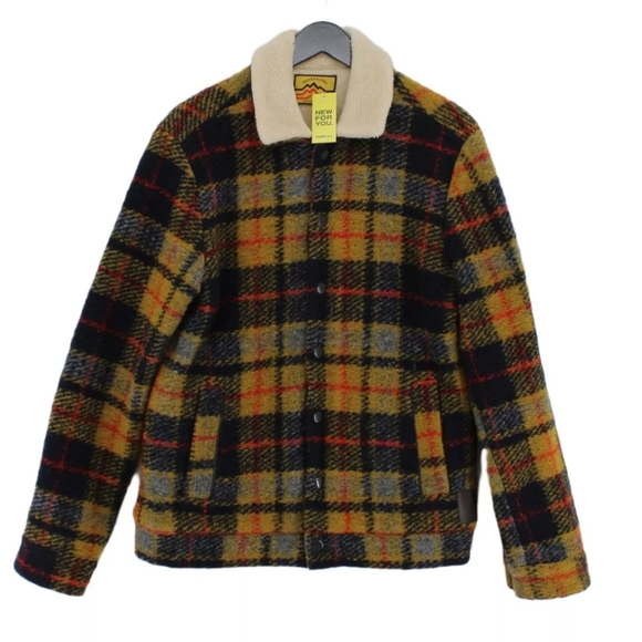 Scotch & Soda Women's Jacket L Multi Checkered 100% Viscose Bomber Jacket - Picture 1 of 9